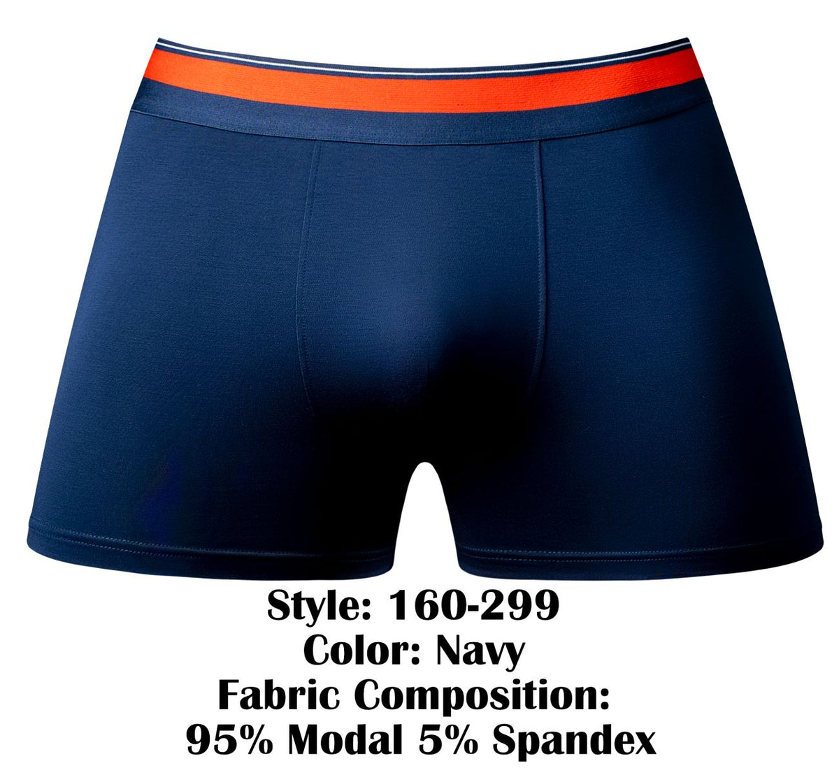 Male Power Men's Underwear 160-299 Soo Cumfy Boxer Brief Color Navy