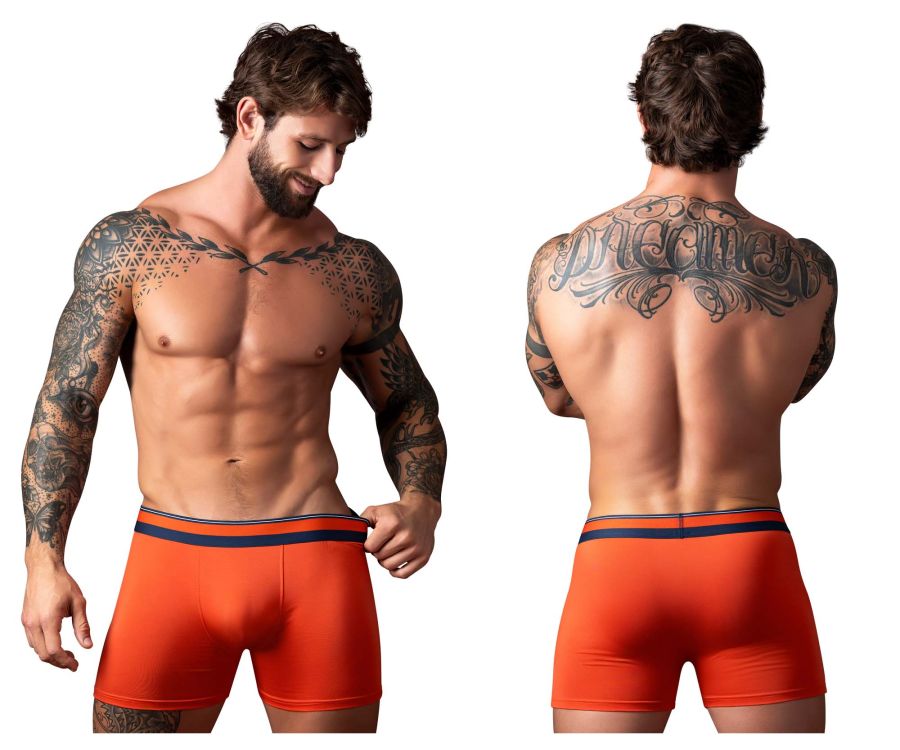Male Power Men's Underwear 160-299 Soo Cumfy Boxer Brief Color Orange