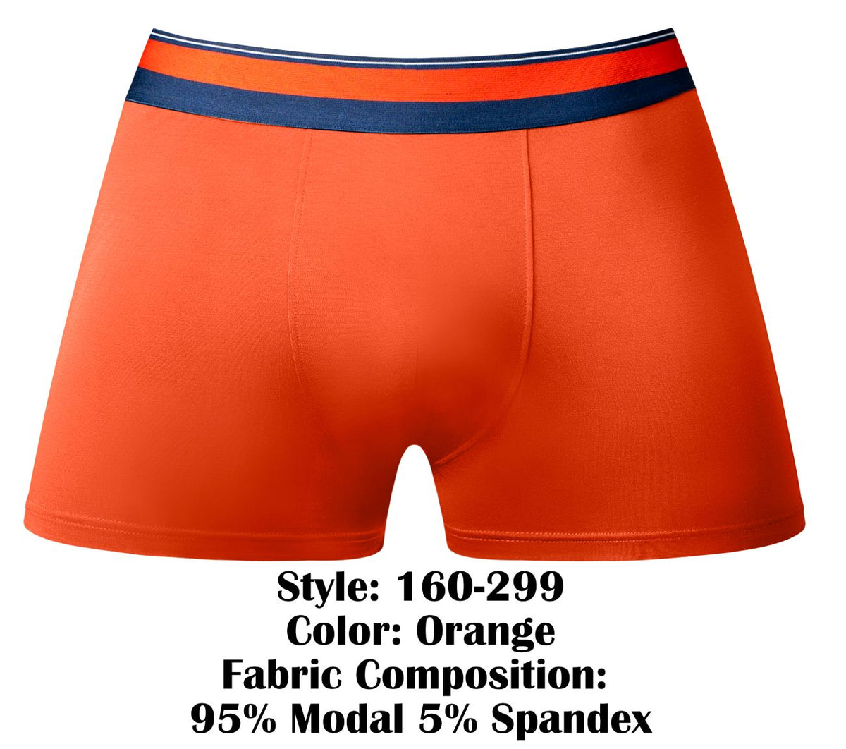 Male Power Men's Underwear 160-299 Soo Cumfy Boxer Brief Color Orange