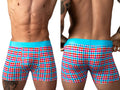 Male Power Men's Underwear 160-306 So Comfy Gingham Boxer Brief in Gingham Print Color Gingham Print