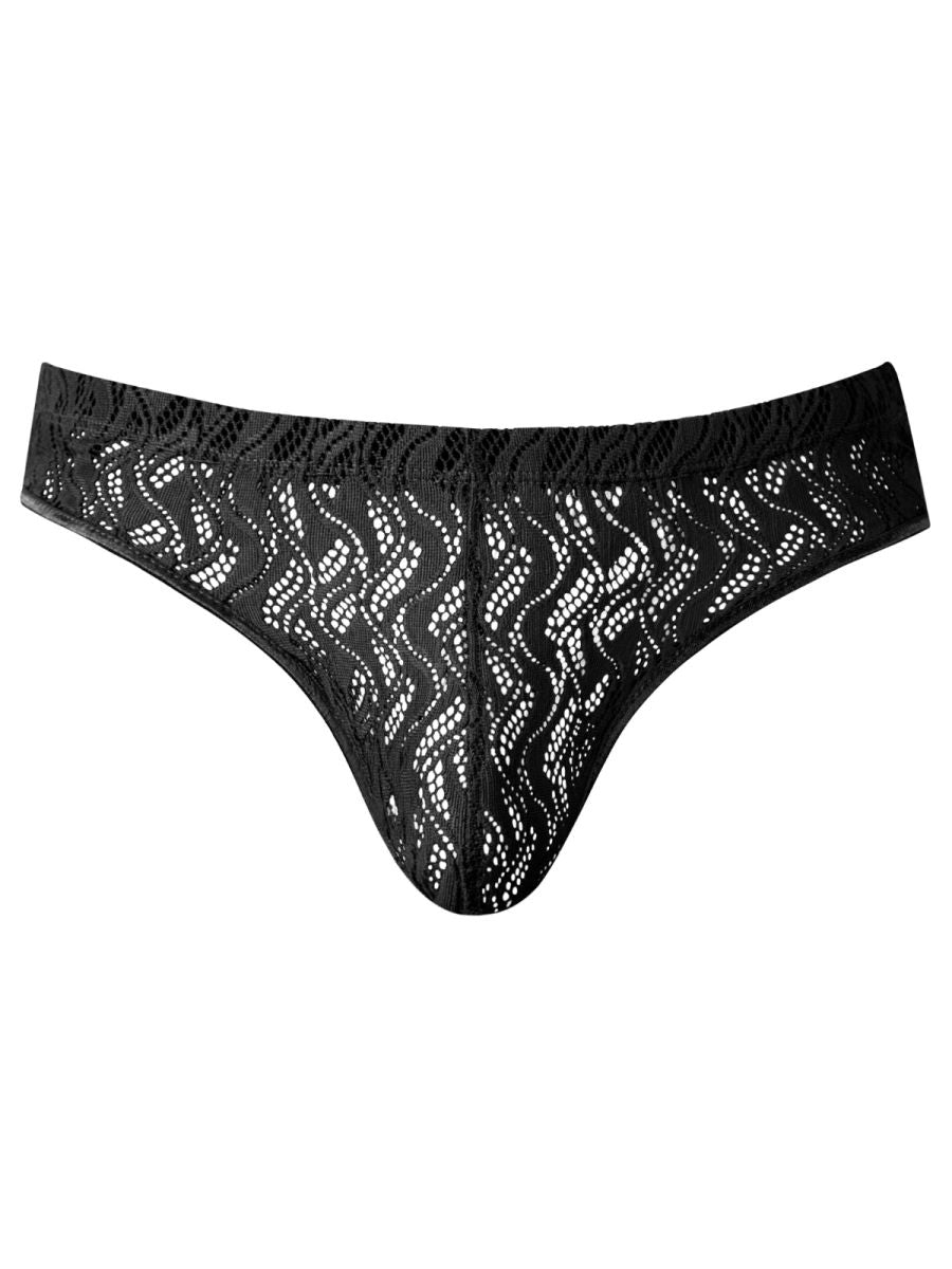 Male Power Men's Underwear 330-305 Ripple Moon Jockstrap Color Black