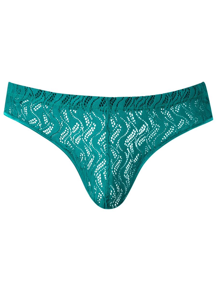 Male Power Men's Underwear 330-305 Ripple Moon Jockstrap Color Teal