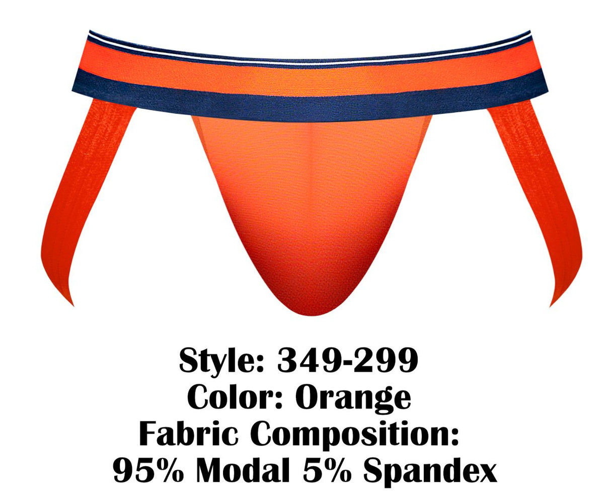 Male Power Men's Underwear 349-299 Soo Cumfy Jockstrap Color Orange