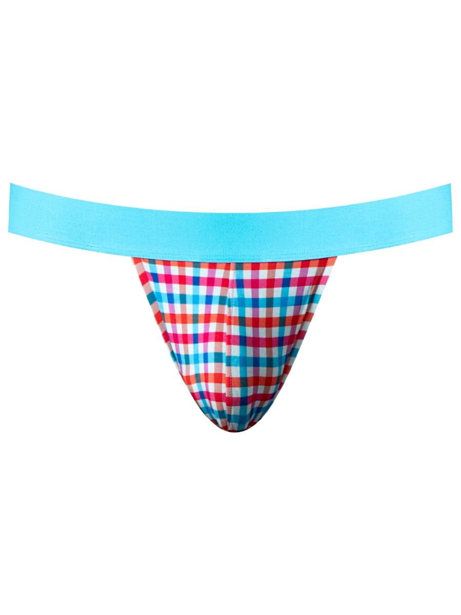 Male Power Men's Underwear 349-306 So Comfy Gingham Jock in Gingham Print Color Gingham Print