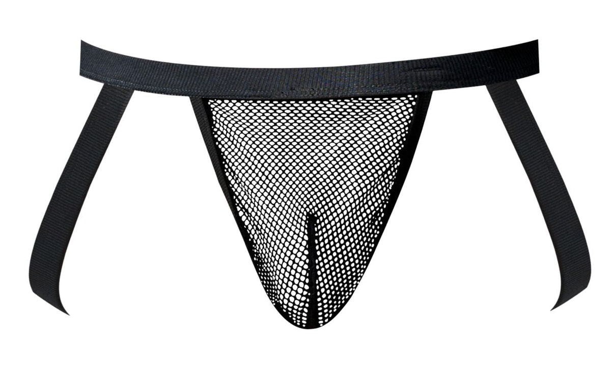 Male Power Men's Underwear 388-11C Fishnet 2 Jockstrap Color Black