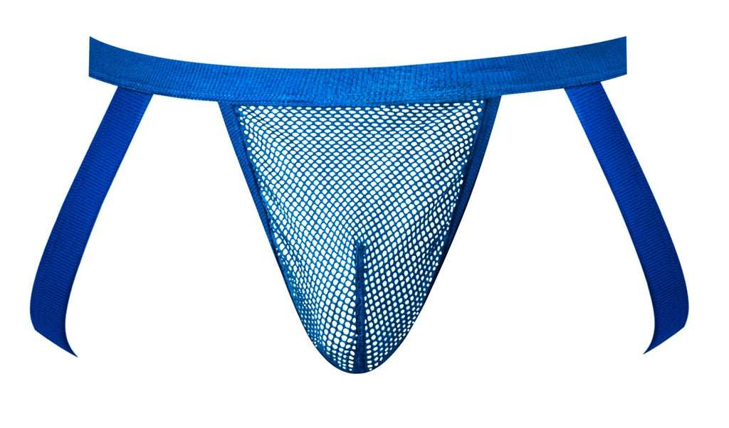 Male Power Men's Underwear 388-11C Fishnet 2 Jockstrap Color Royal