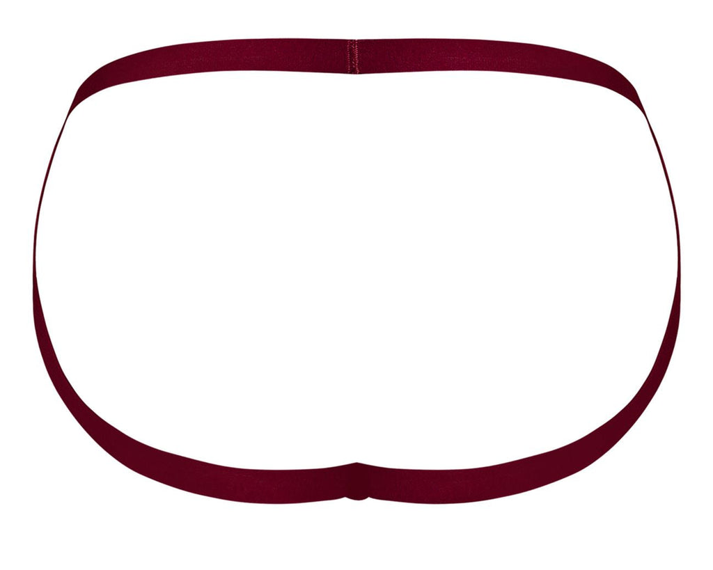 Male Power Men's Underwear 394-289 Lucifer Strappy Jock Color Burgundy