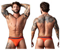 Male Power Men's Underwear 412-299 Soo Cumfy Thongs Color Orange