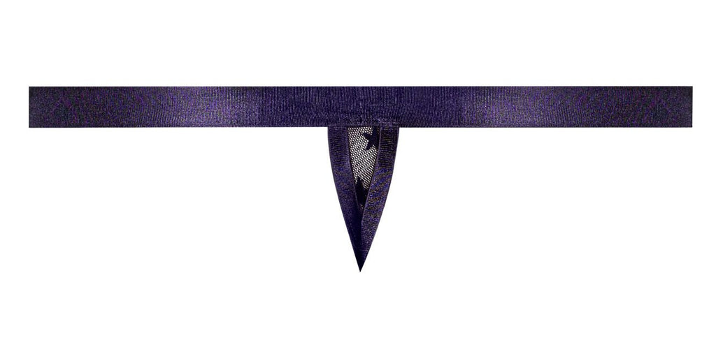 Male Power Men's Underwear 416-291 Love Star Thong with Ring Color Purple