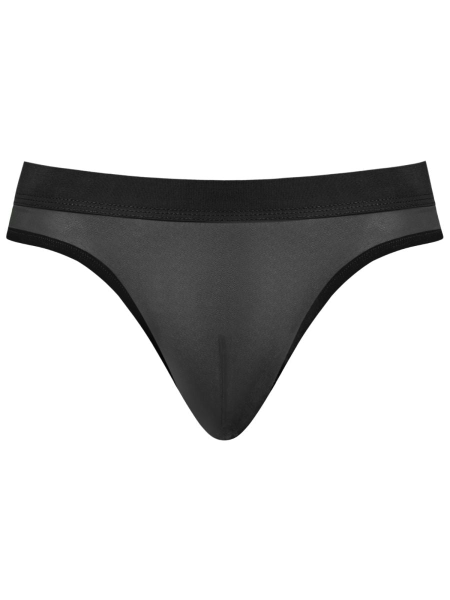Male Power Men's Underwear 442-307 Mesh 2 Bong Thong Color Black