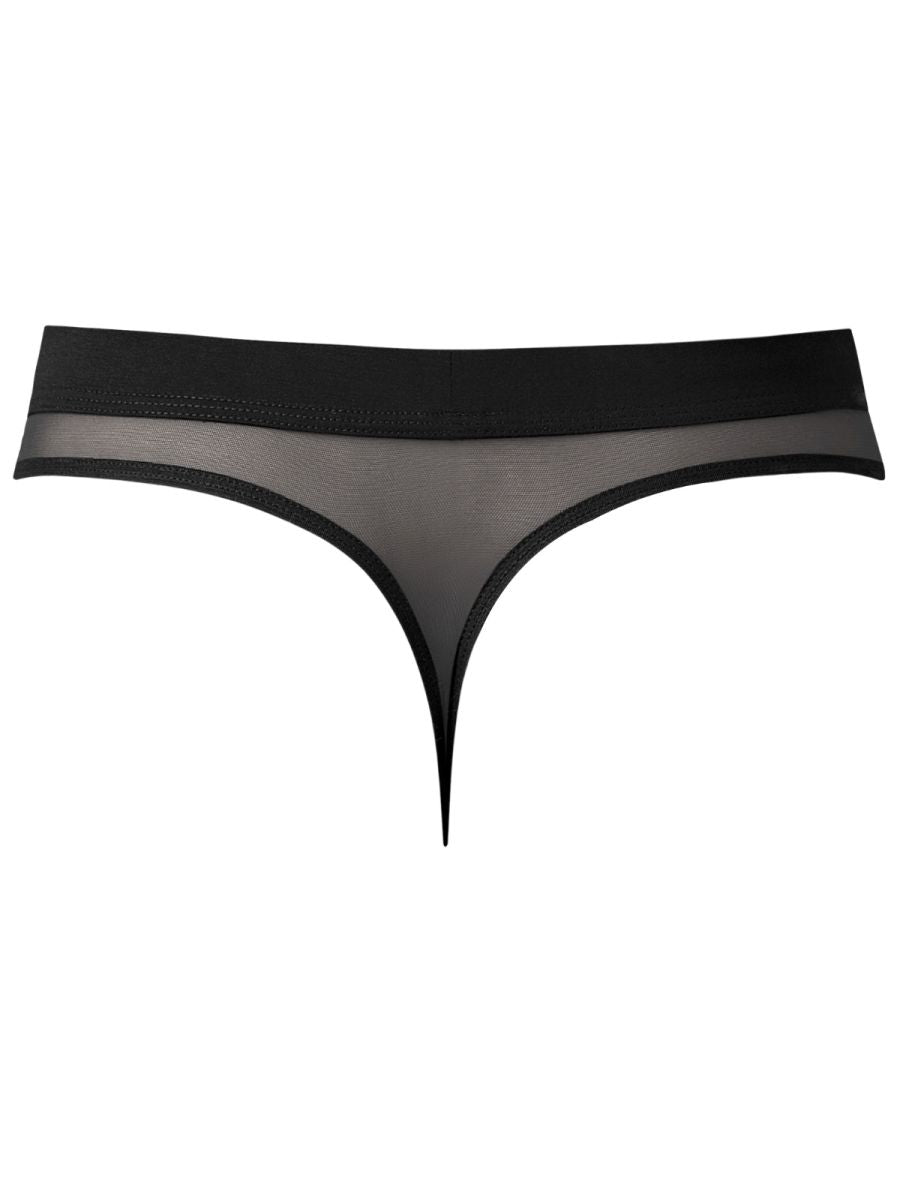 Male Power Men's Underwear 442-307 Mesh 2 Bong Thong Color Black