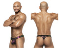 Male Power Men's Underwear 443-277 Hocus Pocus Uplift Bong Thong Color Purple