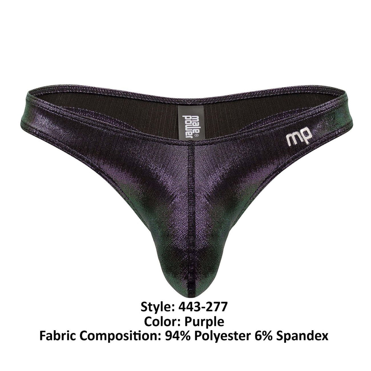 Male Power Men's Underwear 443-277 Hocus Pocus Uplift Bong Thong Color Purple