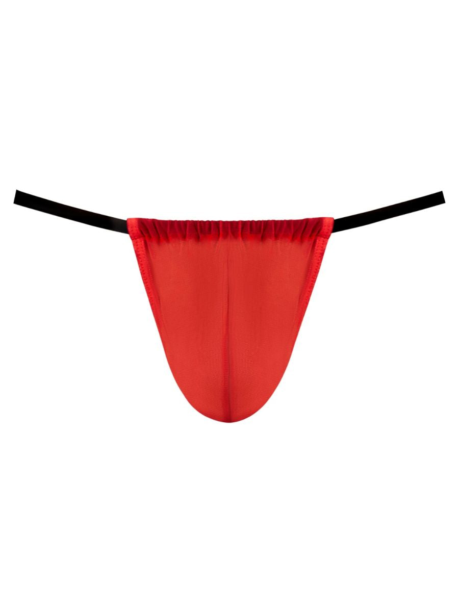 Male Power Men's Underwear 450-307 Mesh 2 G-String Color Red