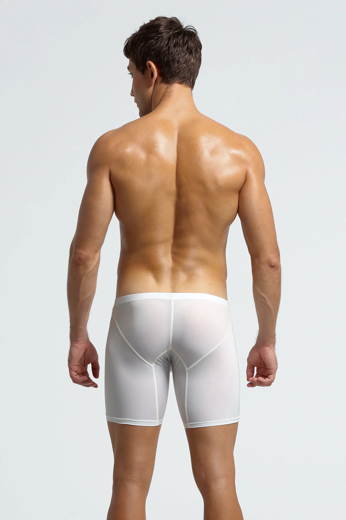 Men’s Long Boxer Shorts - Compression Fit, Soft & Stretchable