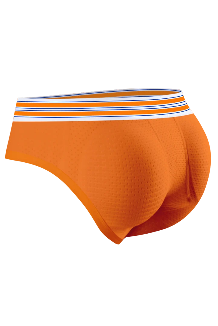 Men’s Mesh Briefs with Detachable Padding for Enhanced Shape