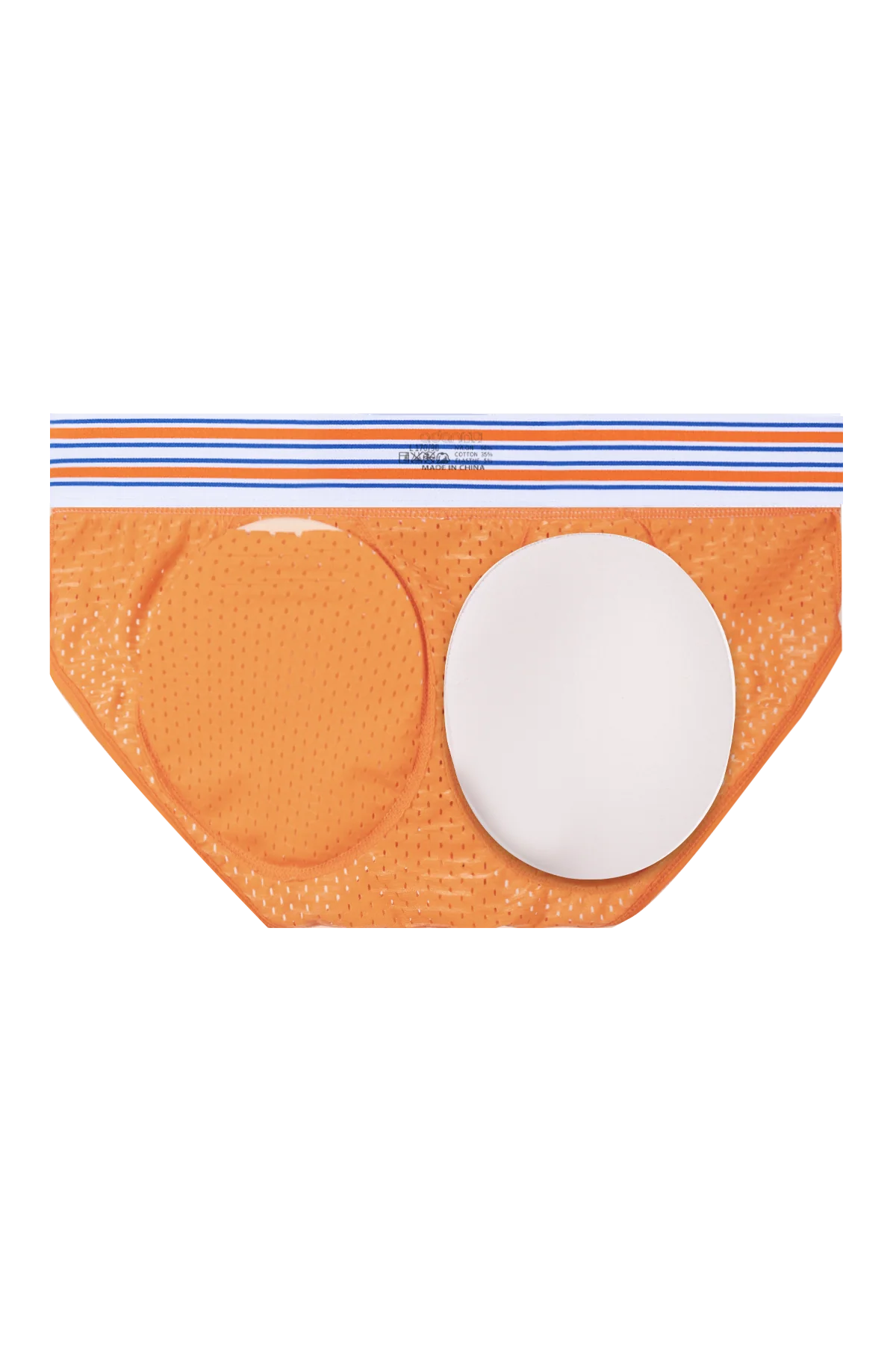 Men’s Mesh Briefs with Detachable Padding for Enhanced Shape