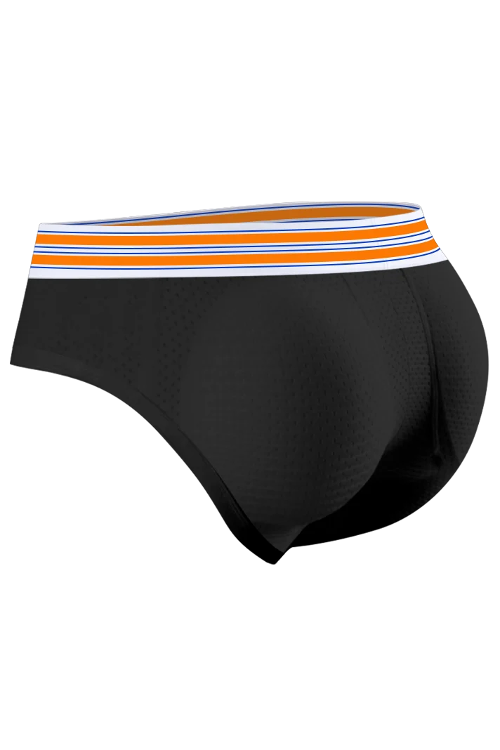 Men’s Mesh Briefs with Detachable Padding for Enhanced Shape