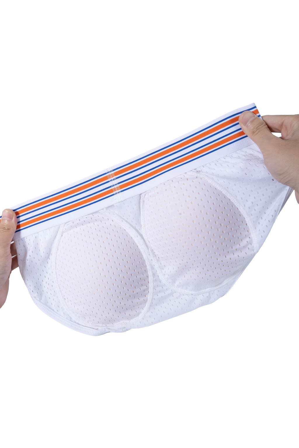 Men’s Mesh Briefs with Detachable Padding for Enhanced Shape