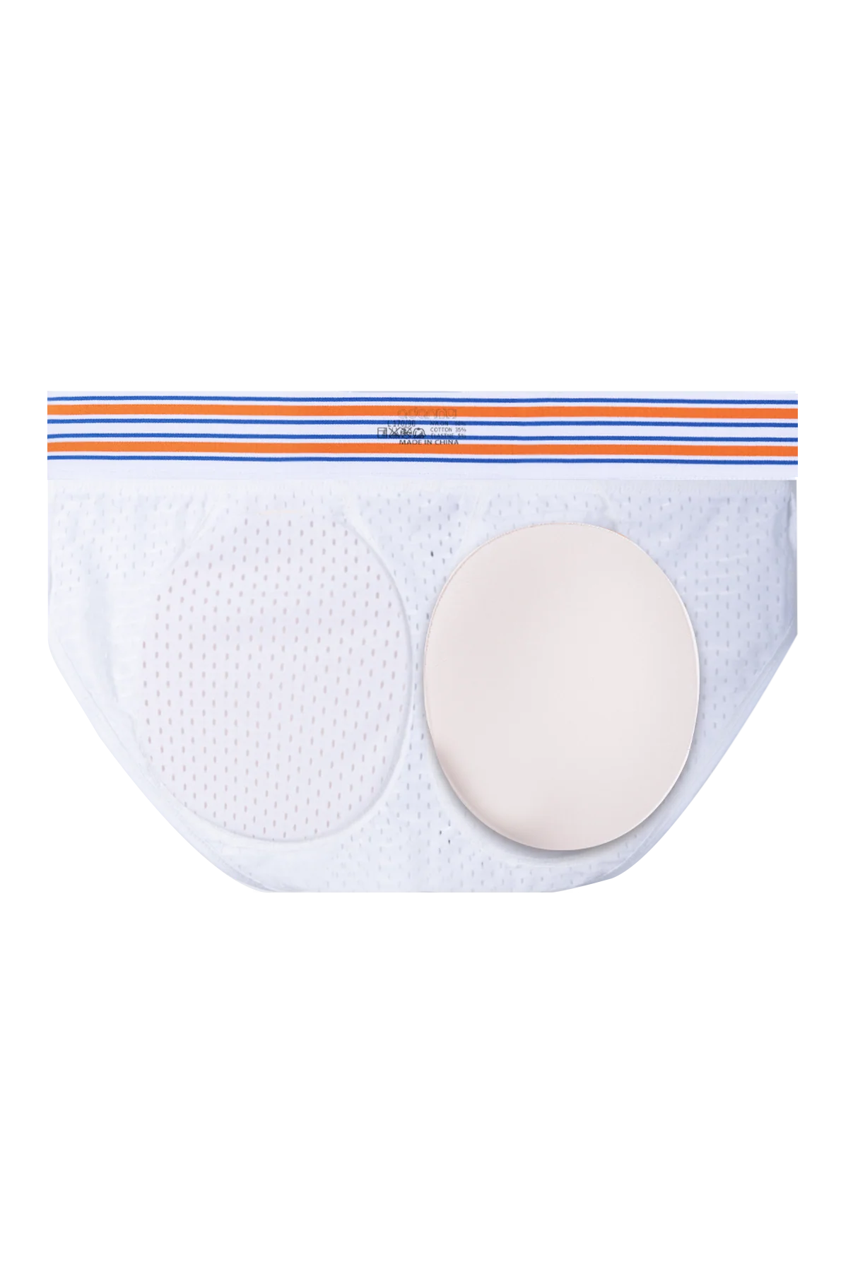 Men’s Mesh Briefs with Detachable Padding for Enhanced Shape