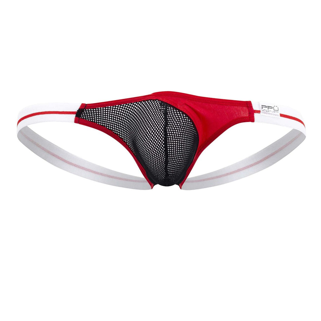 PPU Men's Underwear 2306 Thong or Jockstrap Color Red
