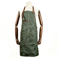 Personalized Canvas Apron Canvas With Leather Apron Work Apron Shop Apron Server Apron Custom Logo Apron MC6156