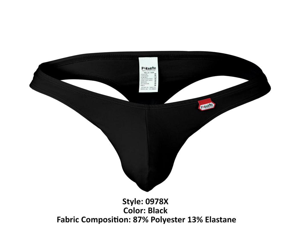 Pikante Men's Underwear PIK 0978X Angola Thongs Color Black