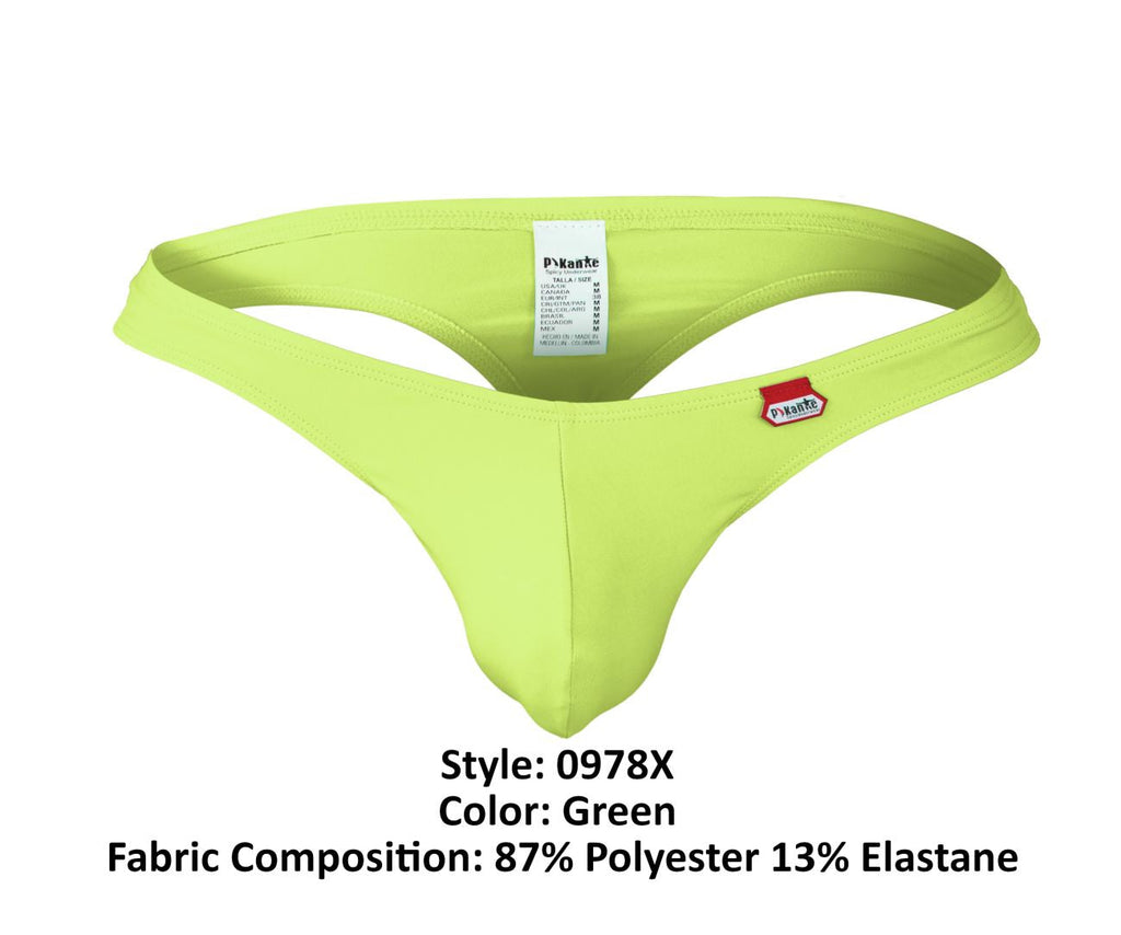 Pikante Men's Underwear PIK 0978X Angola Thongs Color Green