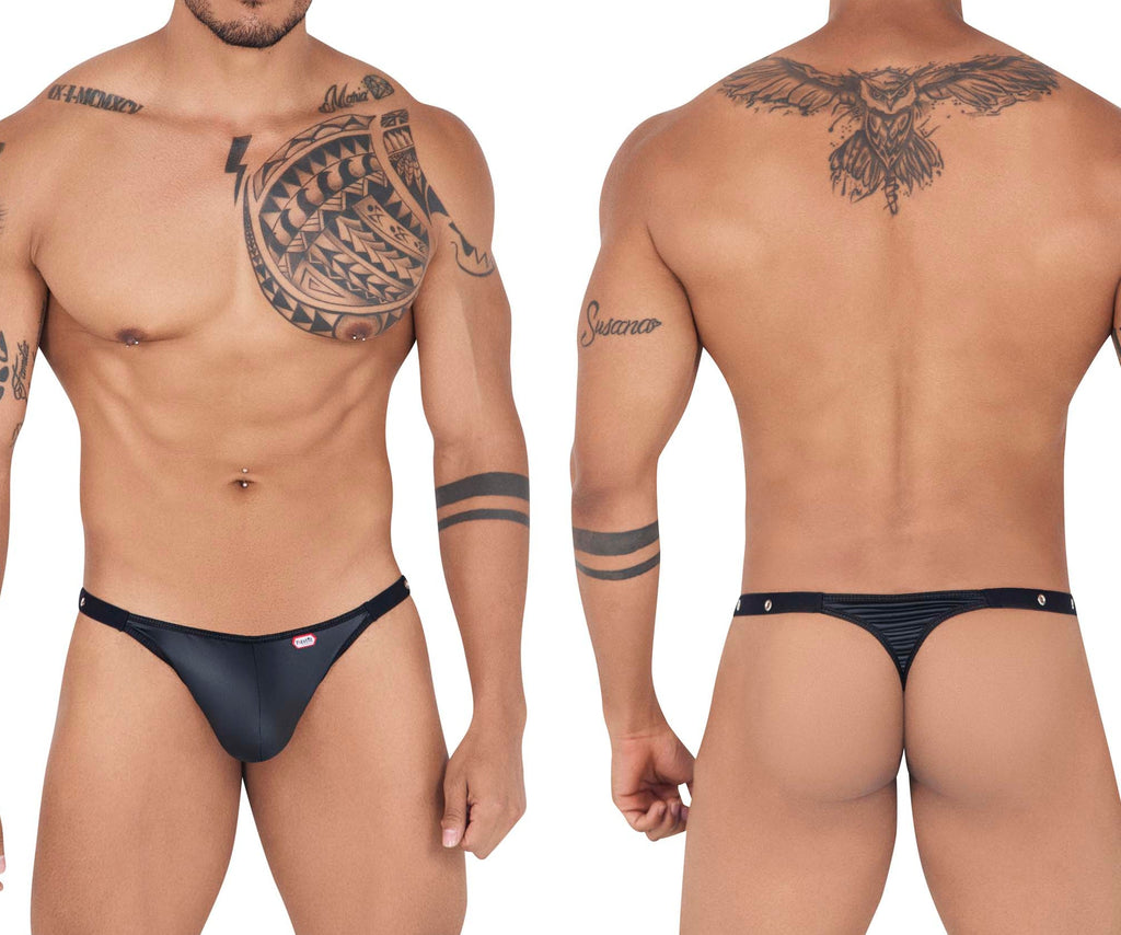 Pikante Men's Underwear PIK 1025X Perusa Thongs Color Black