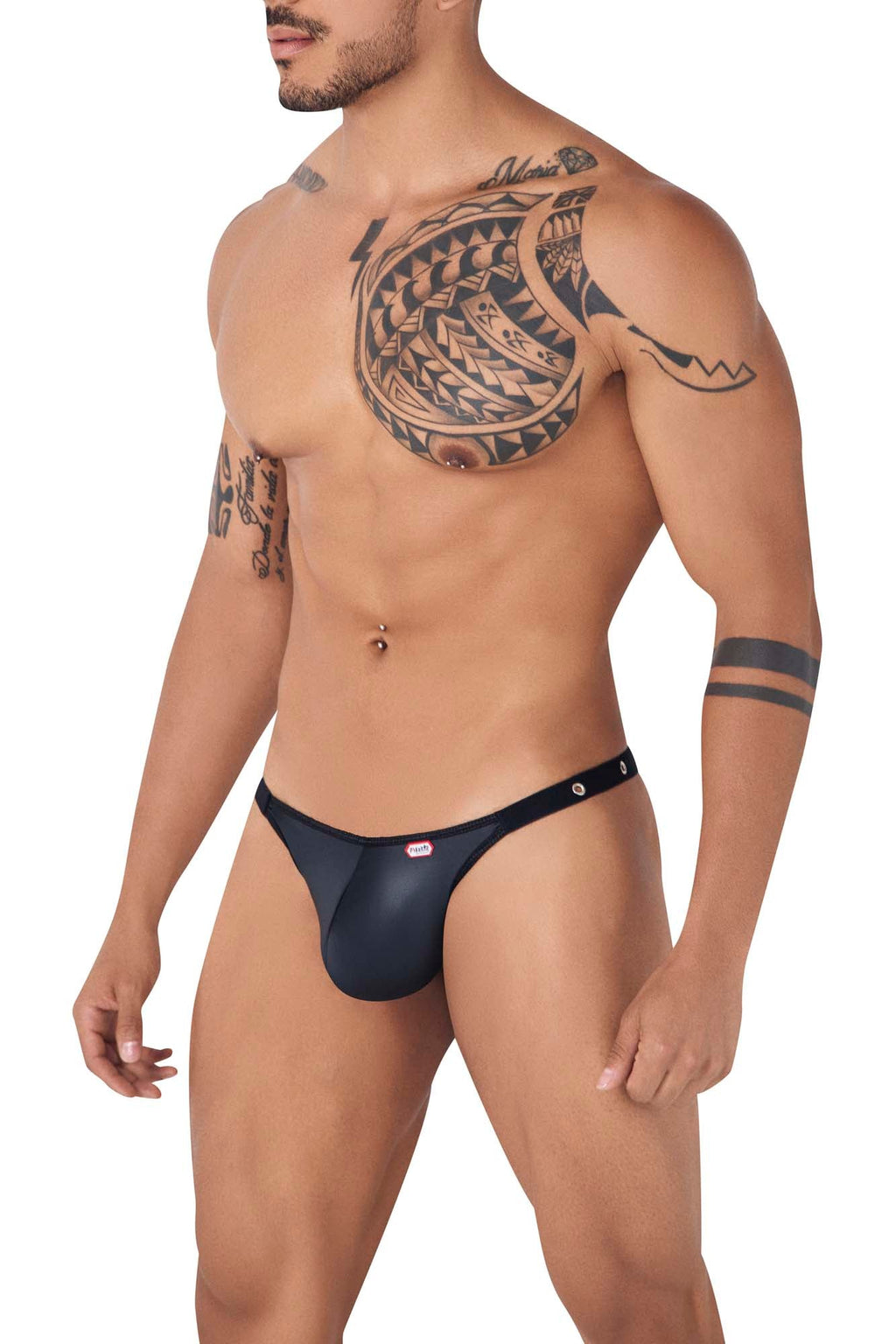 Pikante Men's Underwear PIK 1025X Perusa Thongs Color Black