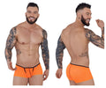 Pikante Men's Underwear PIK 1273 Sonar Trunks Color Orange