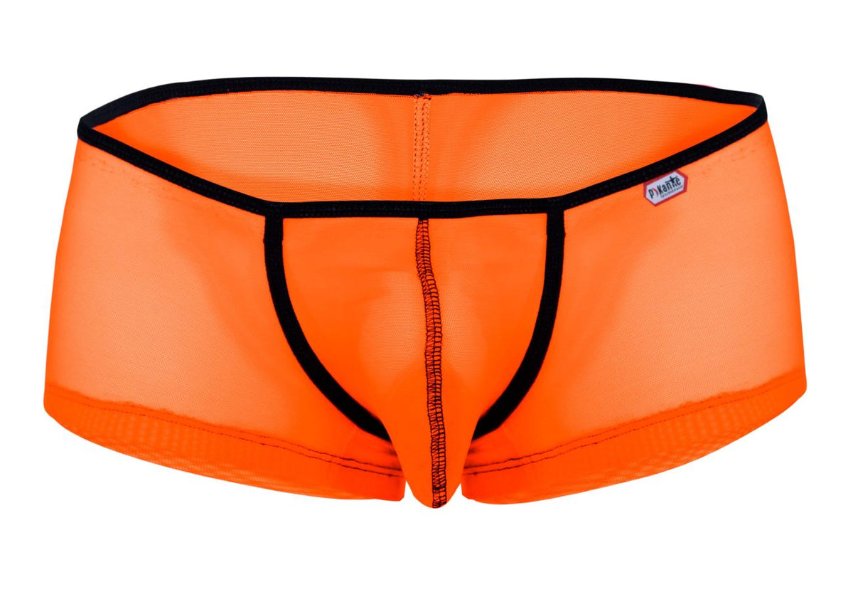 Pikante Men's Underwear PIK 1273 Sonar Trunks Color Orange