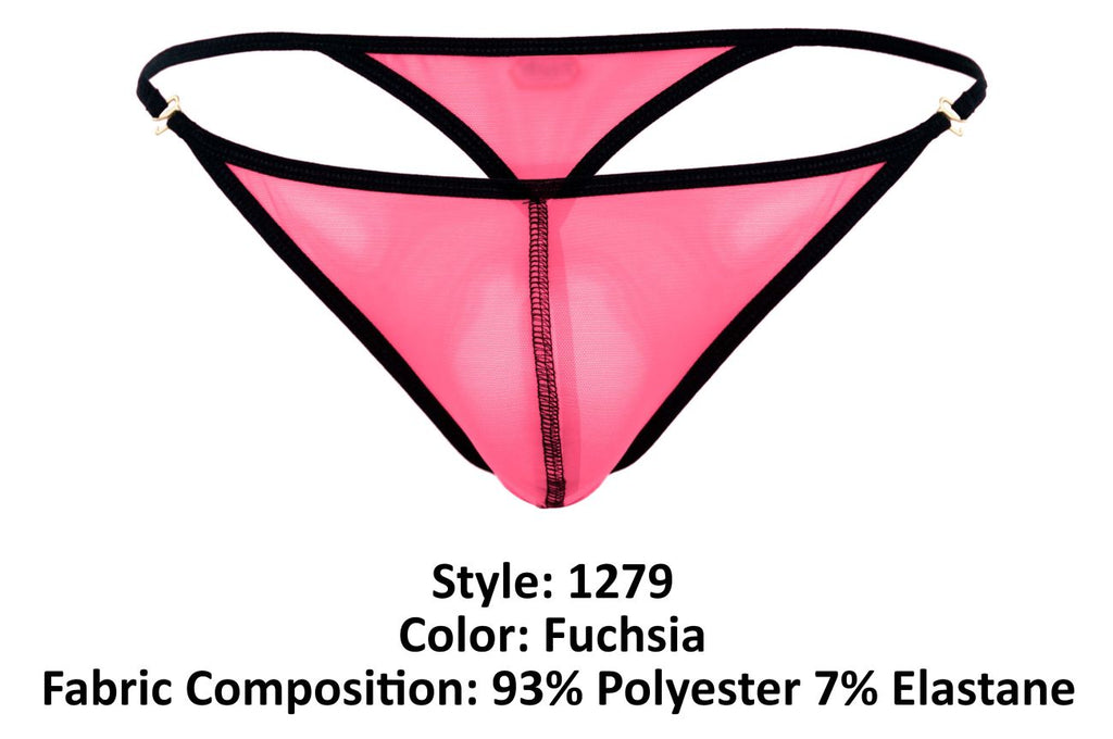 Pikante Men's Underwear PIK 1279 Sonar Thongs Color Fuchsia