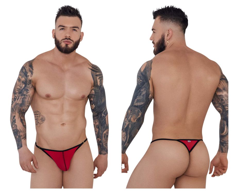 Pikante Men's Underwear PIK 1279 Sonar Thongs Color Red