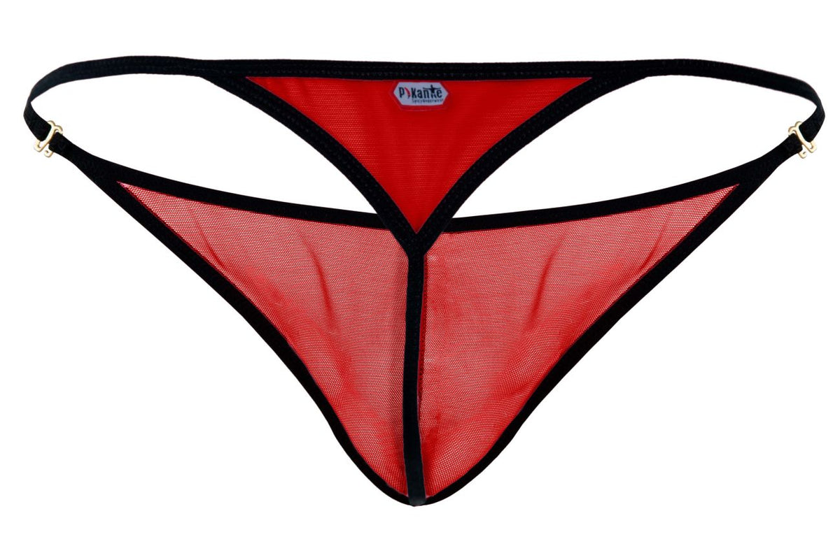 Pikante Men's Underwear PIK 1279 Sonar Thongs Color Red