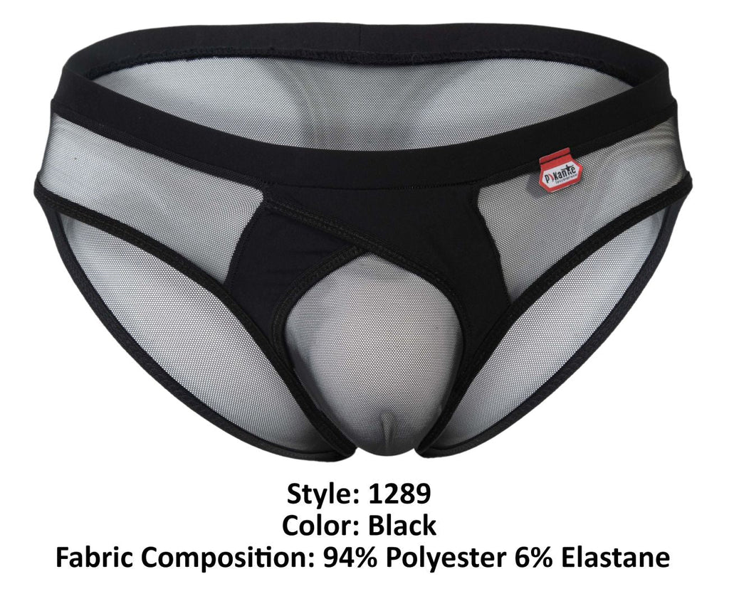 Pikante Men's Underwear PIK 1289 Itadaki Briefs Color Black