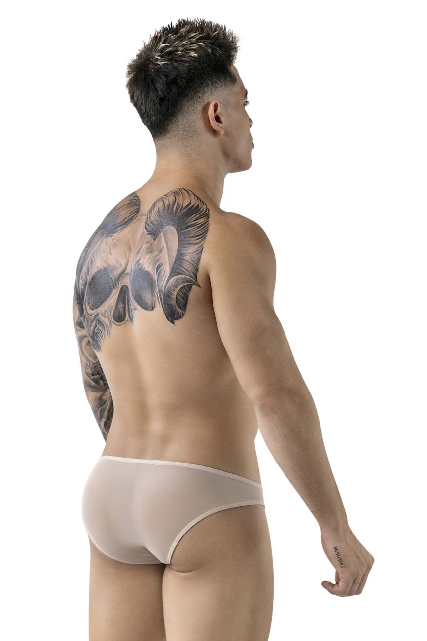 Pikante Men's Underwear PIK 1822 Luxury Briefs Color Beige Mesh