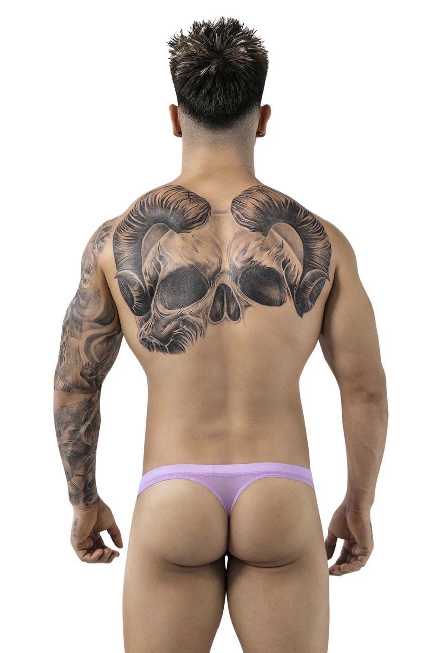 Pikante Men's Underwear PIK 1823 Luxury Thongs Color Lilac Mesh
