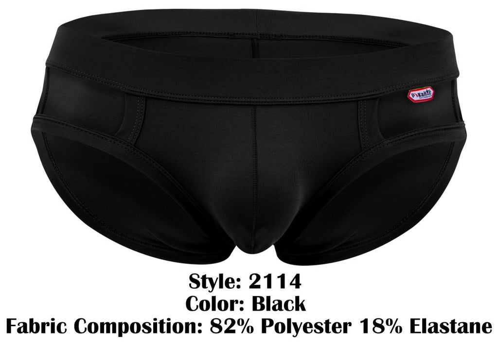 Pikante Men's Underwear PIK 2114 Lenox Briefs Color Black