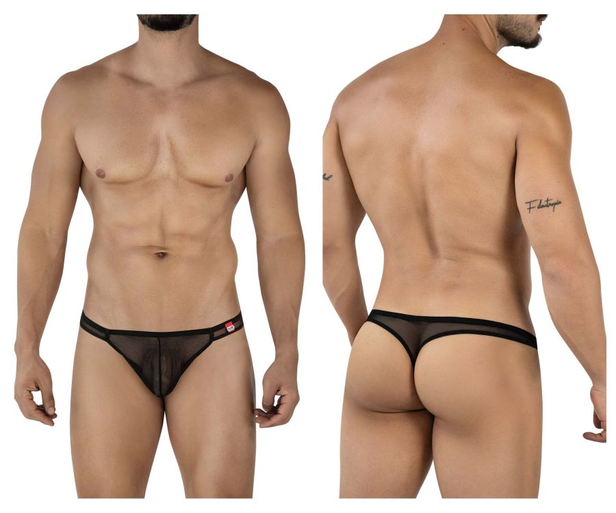Pikante Men's Underwear PIK 2115 Amusing Thongs Color Black
