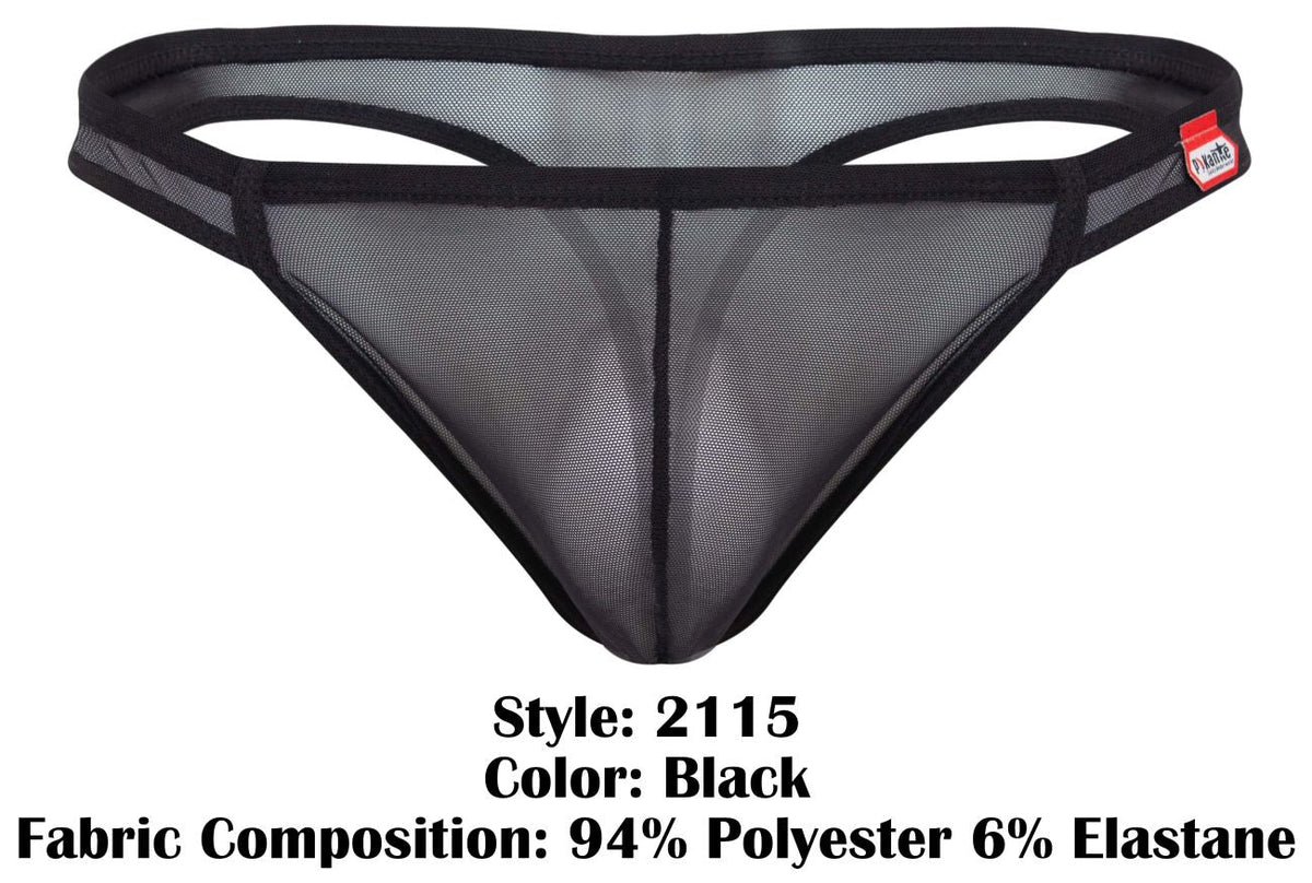 Pikante Men's Underwear PIK 2115 Amusing Thongs Color Black