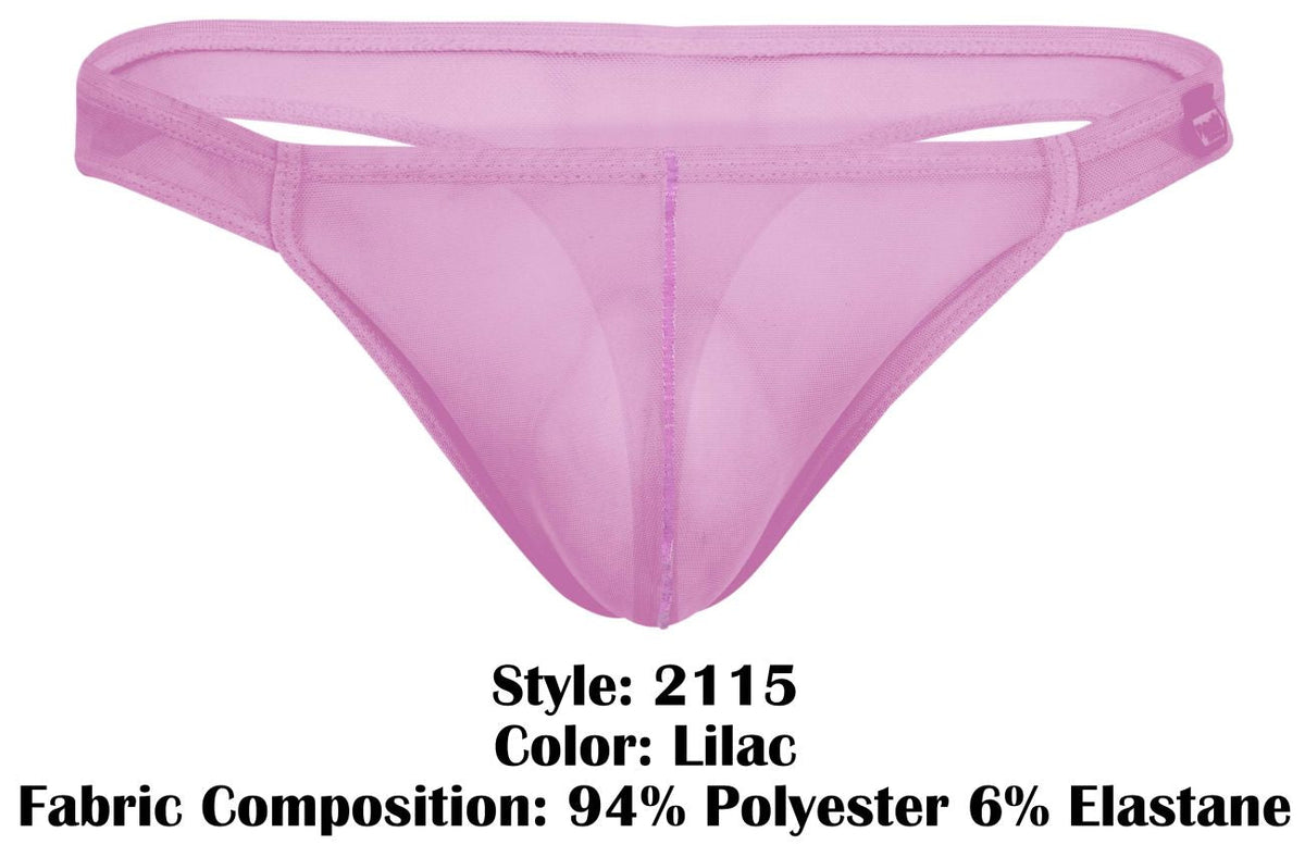 Pikante Men's Underwear PIK 2115 Amusing Thongs Color Lilac Mesh