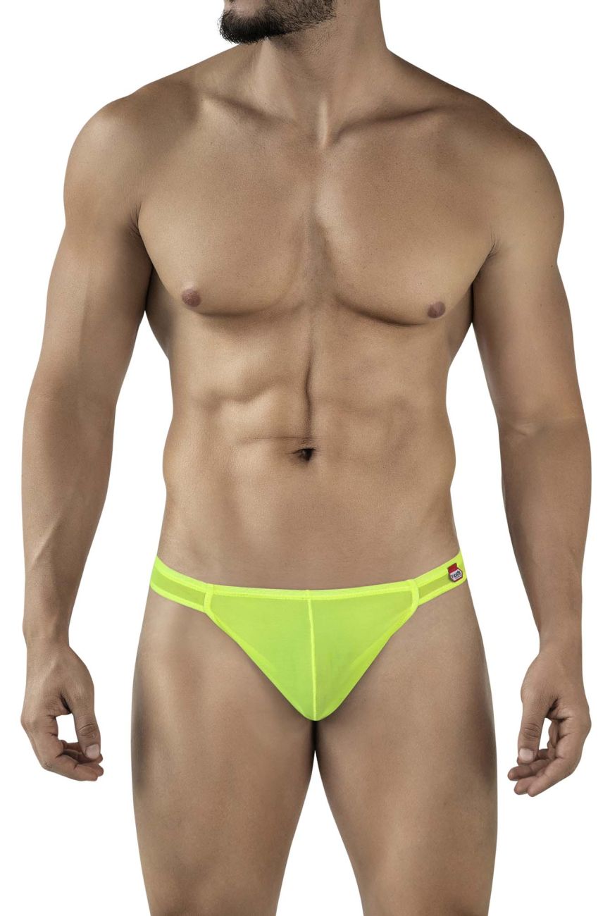 Pikante Men's Underwear PIK 2115 Amusing Thongs Color Neon Green