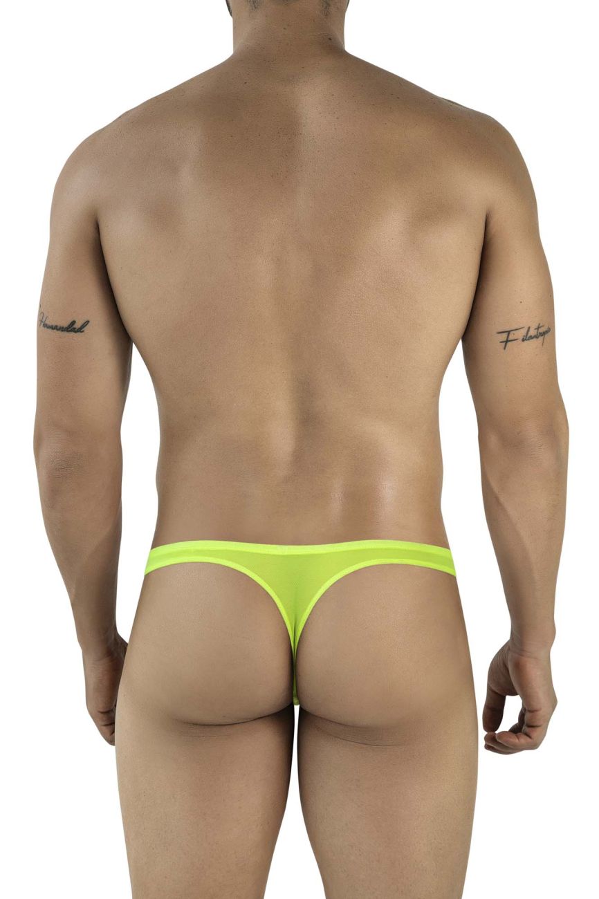 Pikante Men's Underwear PIK 2115 Amusing Thongs Color Neon Green