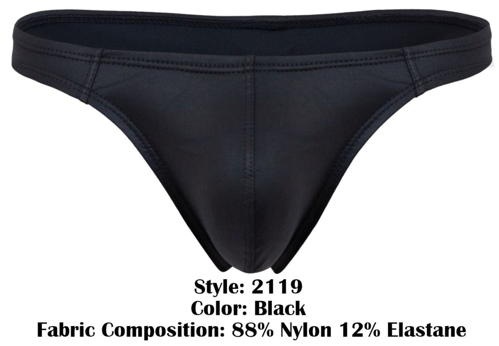 Pikante Men's Underwear PIK 2119 Candy Thongs Color Black