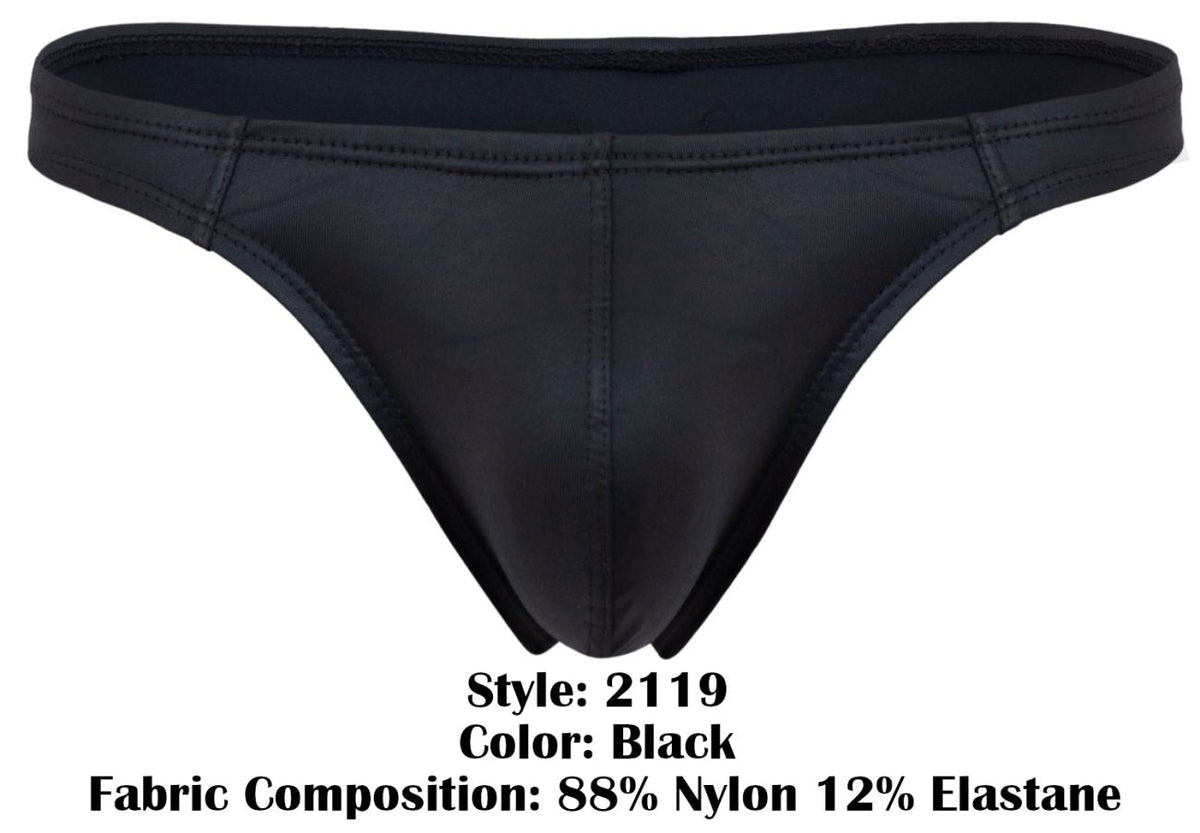 Pikante Men's Underwear PIK 2119 Candy Thongs Color Black