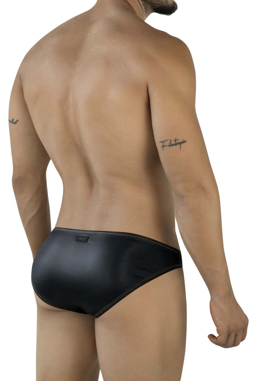 Pikante Men's Underwear PIK 2121 Gold Cup Briefs Color Black