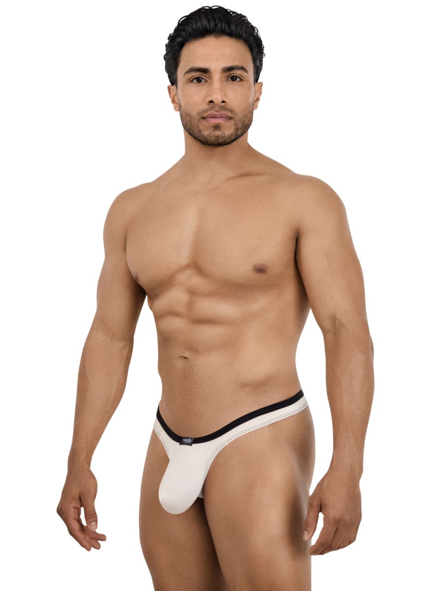 Pikante Men's Underwear 26076 Isis Sleek Thongs Color Beige