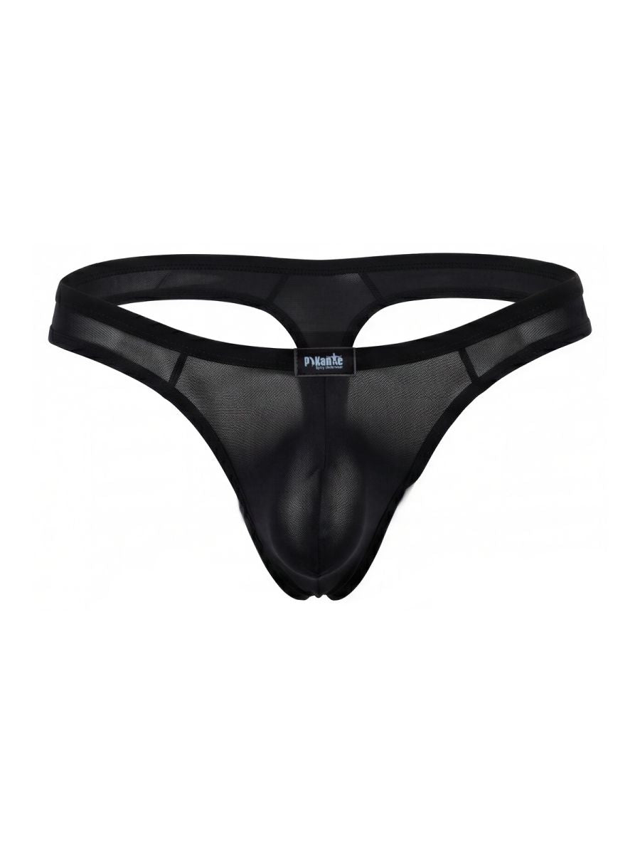 Pikante Men's Underwear Seductive Comfort PIK 26078 Isis Thongs Color Black