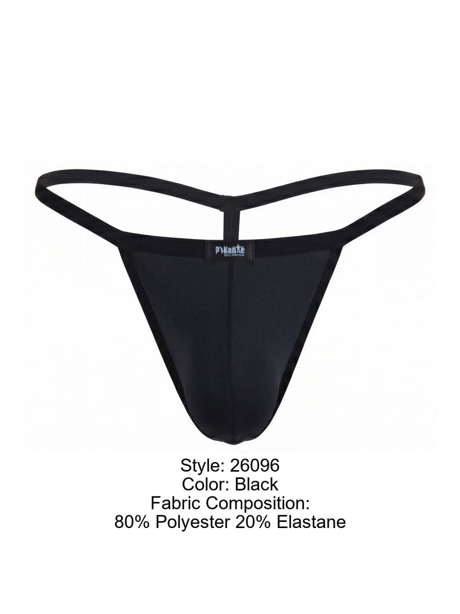 Pikante Men's Underwear PIK 26096 Nut G-String color Black
